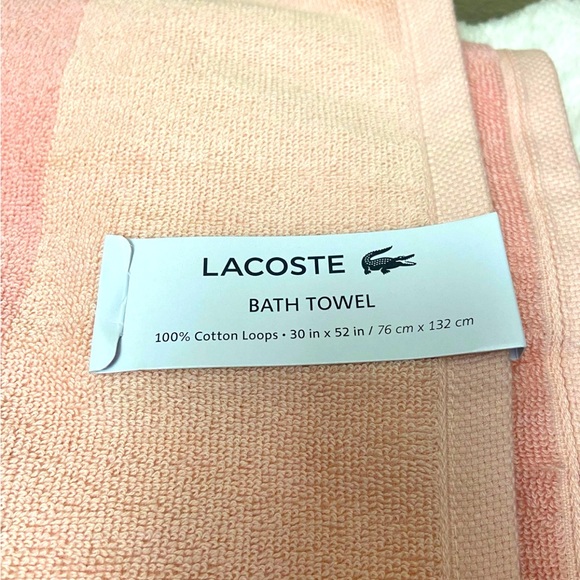 Lacoste Bath Towel NWT - Picture 4 of 4